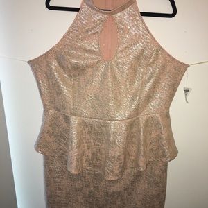 Gold metallic dress